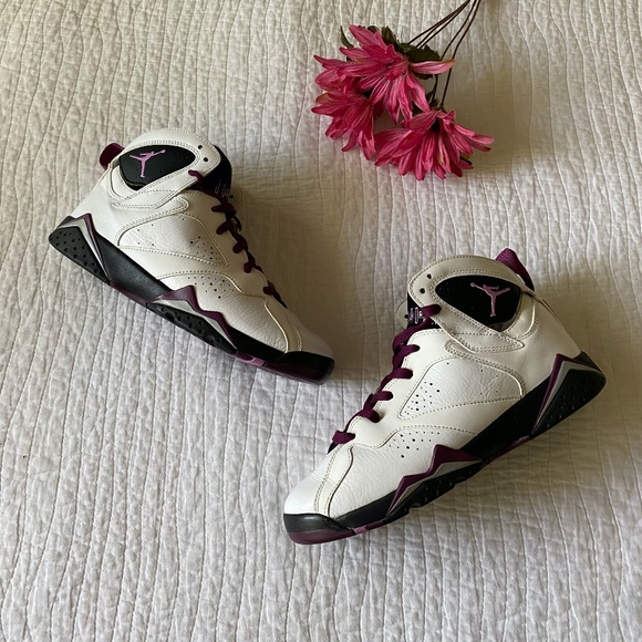 EUC Air Jordan 7 Retro “Fuchsia Glow” 442960-127 Size 7.5Y/ Women's 8.5 - Picture 12 of 15